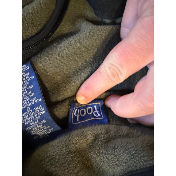 Vintage Disney Store Winnie the Pooh Piglet Fleece Pullover Jacket Size L - Picture 3 of 5